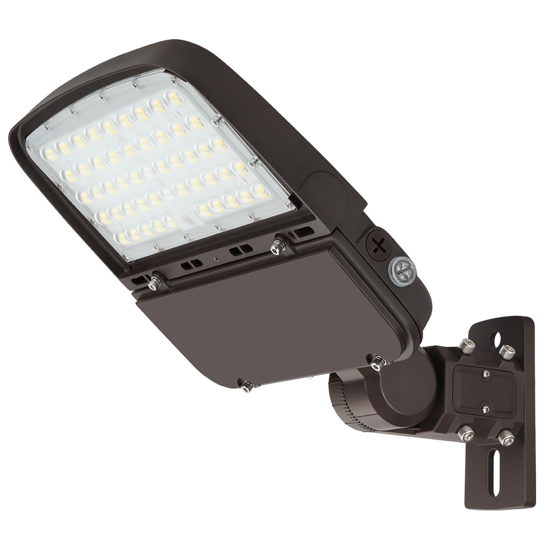 150W LED Parking Lot Light with Photocell, Outdoor Dimmable LED Pole Lights with Slip Fitter & Arm Mount in 1, 22500LM 5000K 100-277V IP65, 150W/100W/80W Power Tunable, ETL