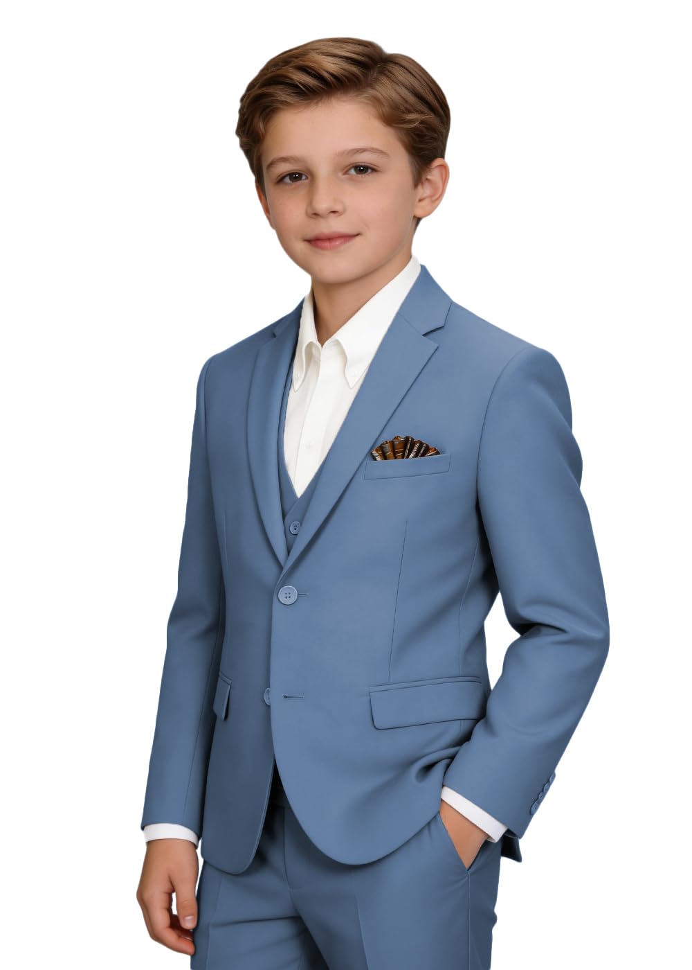 Boys' Suits Formal Tuxedo Slim Fit Boys Suit Set for Wedding Outfit Teen Boy Dress Clothes