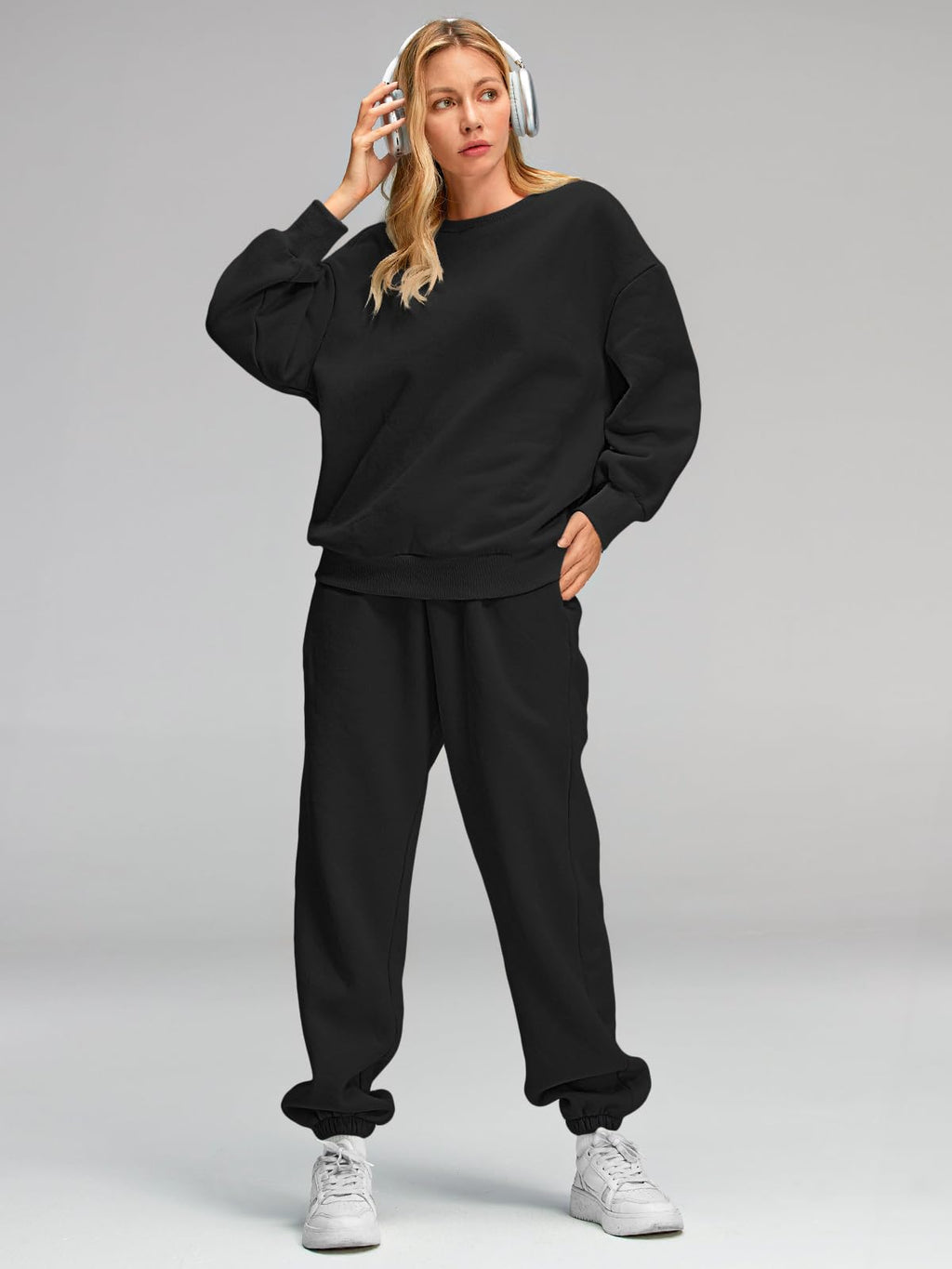 AUTOMET Womens 2 Piece Outfits Sweatsuit Lounge Sets Matching Sweat Set Pockets