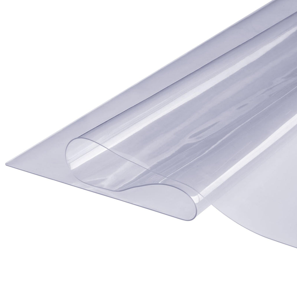 VEVOR Clear PVC Square Tablecloth, 12" x 12", 1.5mm Thick, Waterproof, Stain Resistant, Durable, Desk, Coffee Table, Dining Room Table