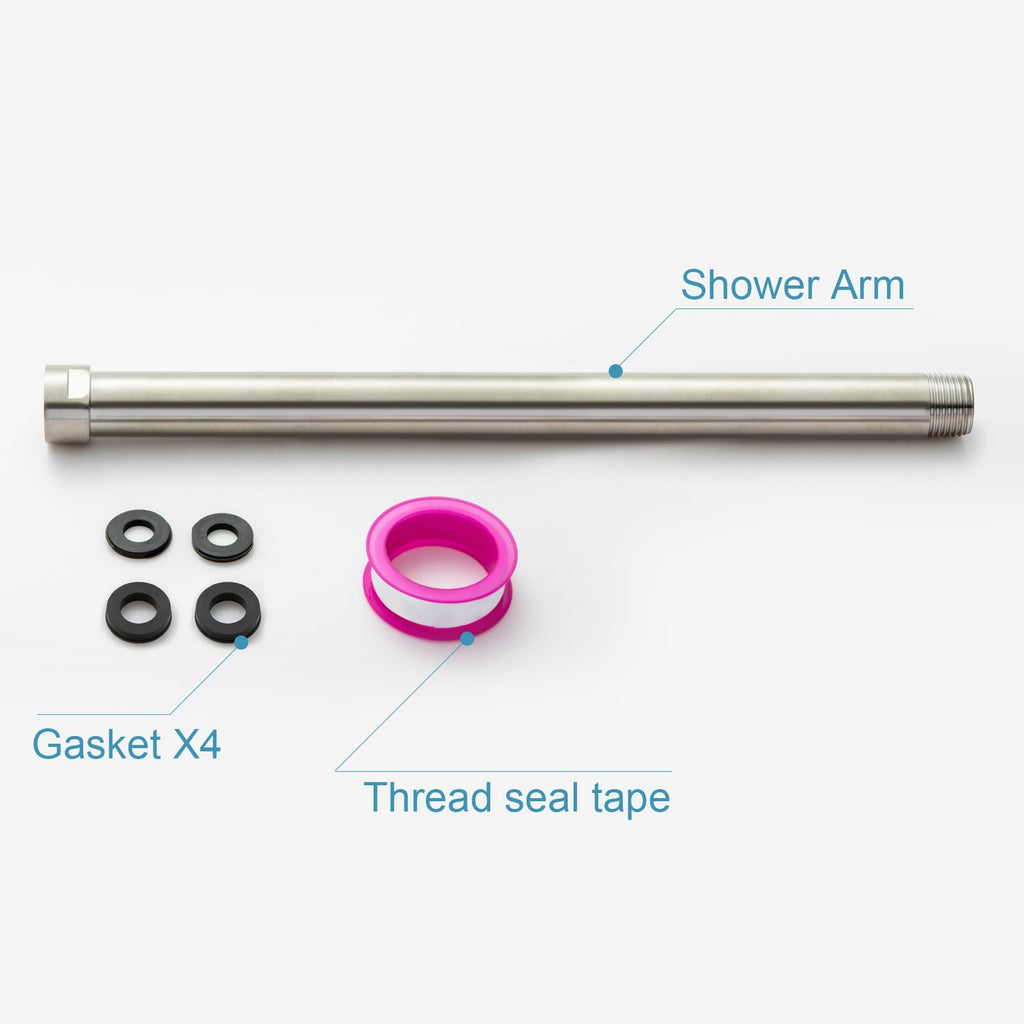 OFFO Shower Head Extension Arm, Shower Arm Extension Shower Head Extender Made of 304 Stainless Steel Shower Pipe Extension, Bright Gold 3 in