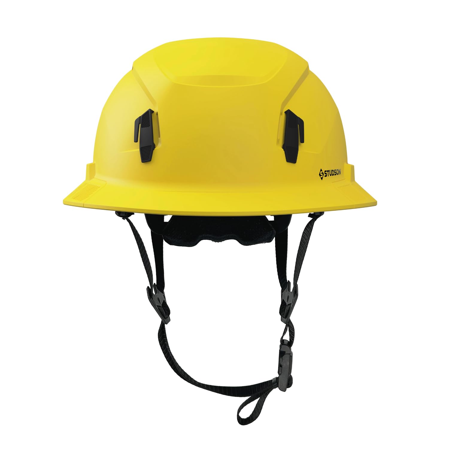 STUDSON SHK-1 Full Brim Safety Helmet: ANSI/ISEA Z89.1 Type II Compliant (R 2019), Lightweight & Breathable, NFC Emergency Contact Chip, One Size, Class C & E Protection