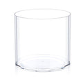 Flower Clear Vase Centerpiece for Home, Wedding Party, Plastic Clear Cylinder Wide for Flowers, Decorative Wide Mouth Vase for Decor (6'' W*8'' H)