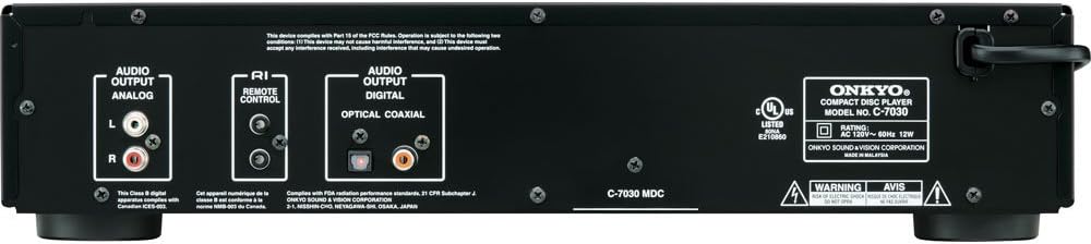 Onkyo C-7030 Home Audio CD Player - Black
