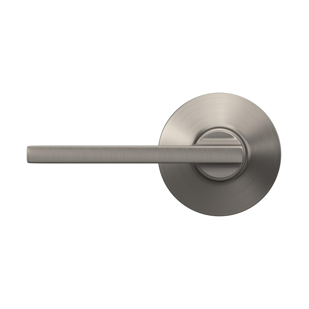 Schlage F10 LAT 716 Latitude Door Lever, Hall & Closet Passage Lock, Aged Bronze