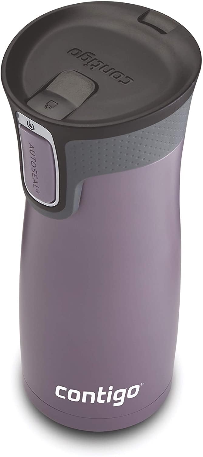Contigo West Loop Autoseal Travel Mug, Stainless Steel Thermal Mug, Vacuum Flask, Leakproof Tumbler, Coffee Mug with BPA-Free Easy-Clean Lid