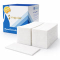 AH AMERICAN HOMESTEAD Disposable Napkins – Premium Guest Towel Napkins, Soft Linen-Feel Guest Towels for Bathroom, Disposable Hand Towels for Kitchen & Entertaining, White 12 x 17 (50 Count-Quilted)