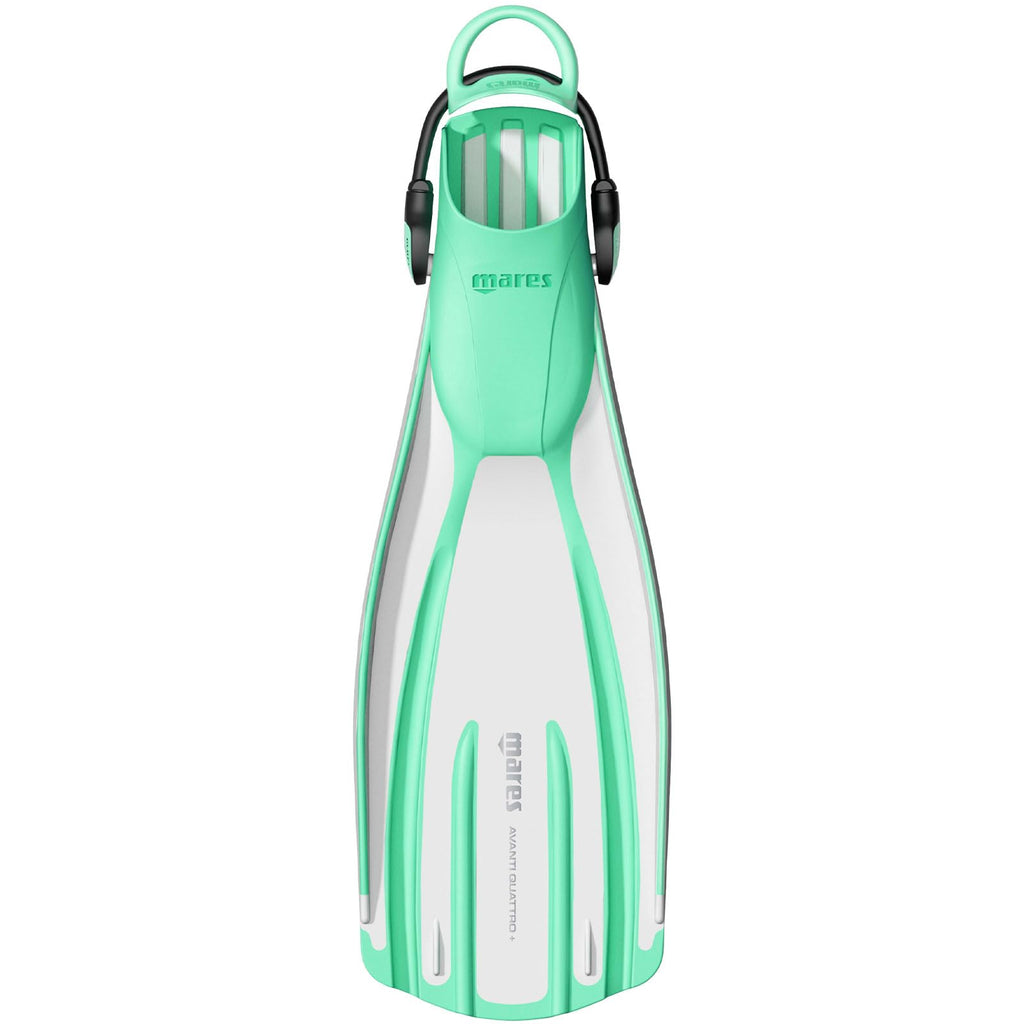Mares Unisex Adults Avanti Quattro + Diving Fins - Durable Efficient Versatile Open-Heel Scuba Fins with Four-Channel Design & Bungee Strap