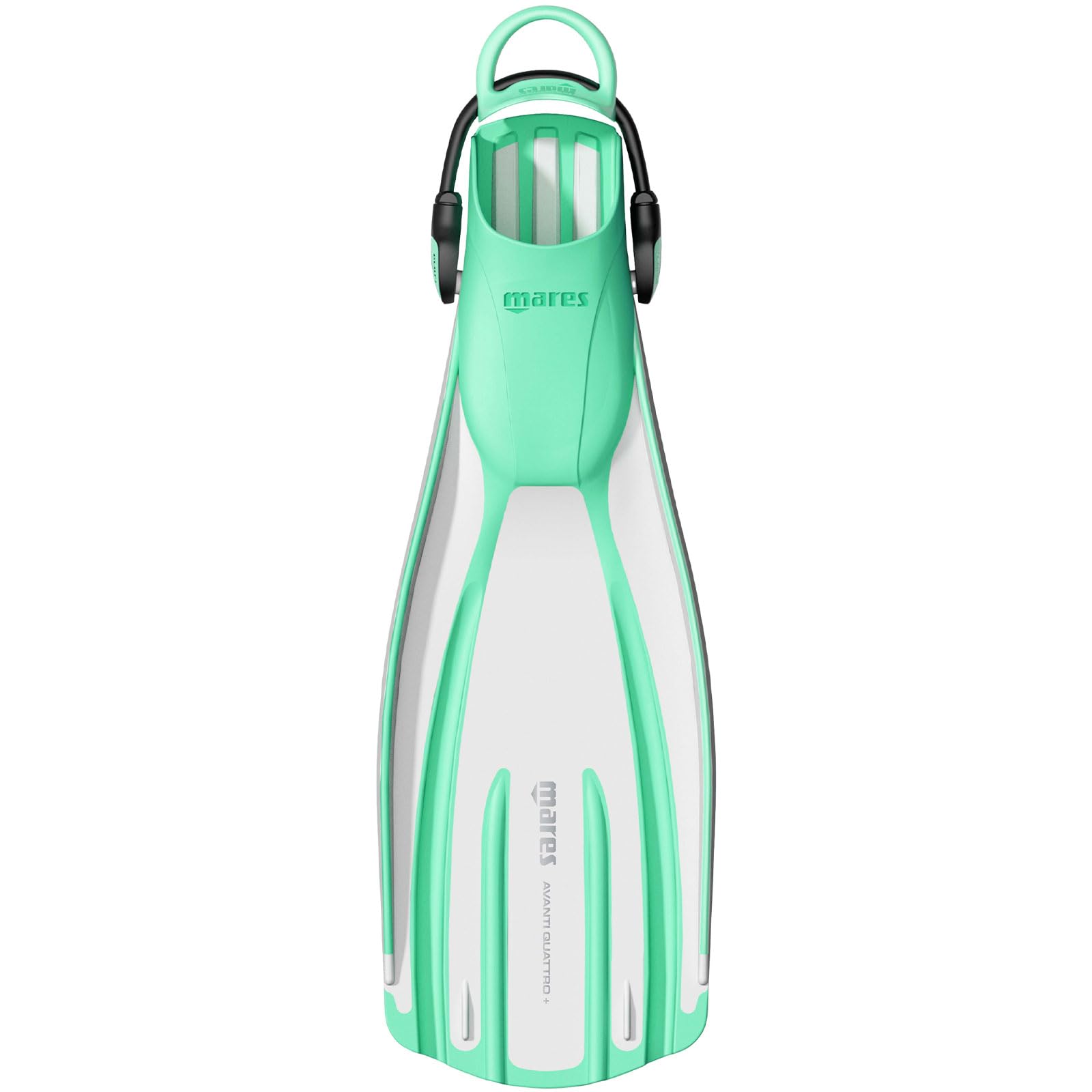 Mares Unisex Adults Avanti Quattro + Diving Fins - Durable Efficient Versatile Open-Heel Scuba Fins with Four-Channel Design & Bungee Strap
