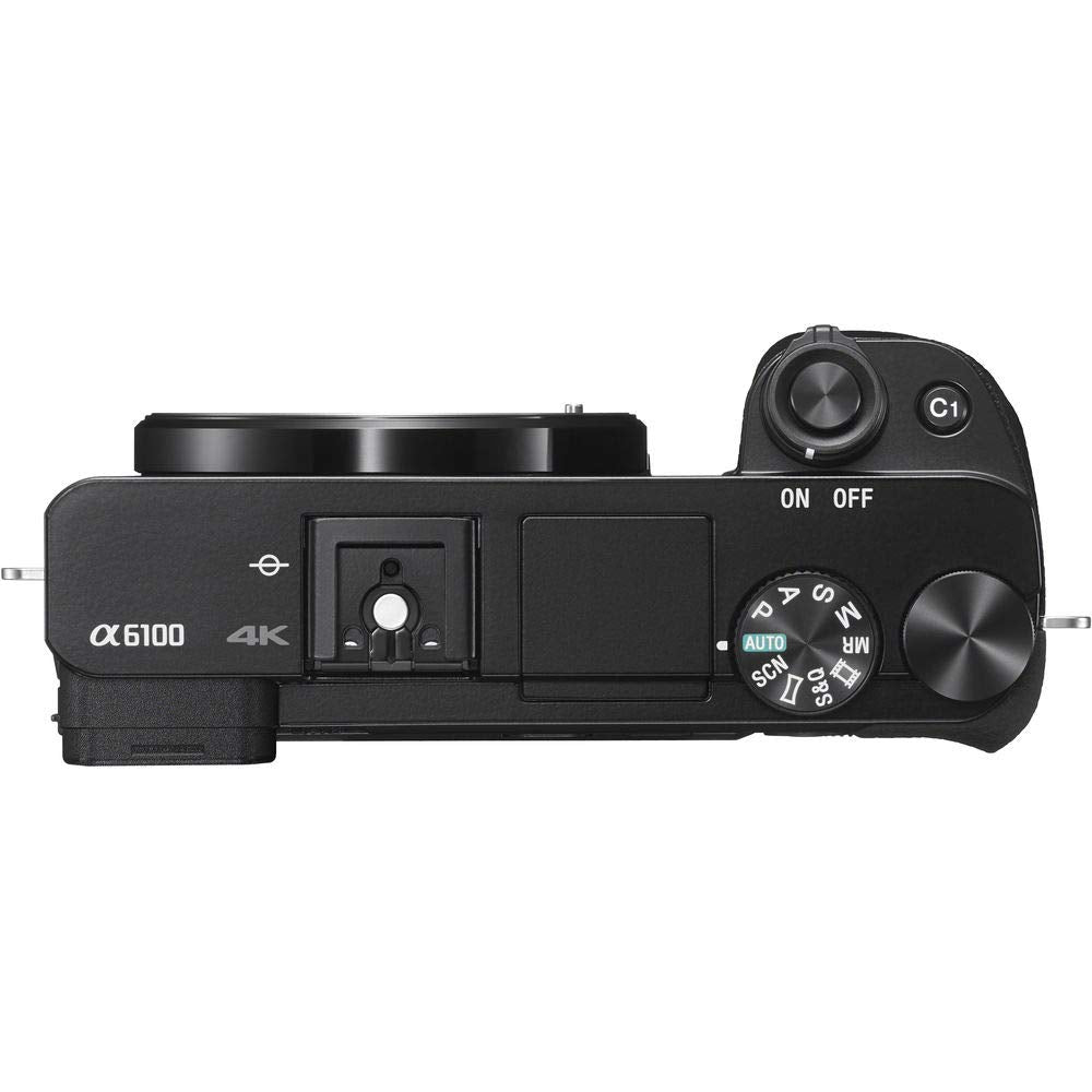 Sony ILCE6100KB Alpha 6100 Mirrorless 4K Video Camera with E PZ 16-50mm Lens - Black