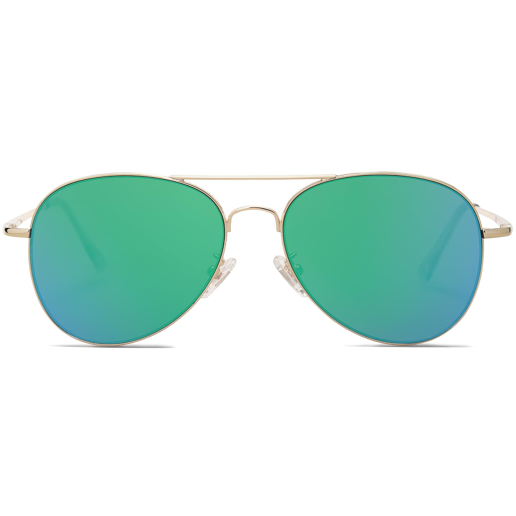 SOJOS Classic Aviator Sunglasses for Women Men Metal Frame Spring Hinges SJ1030