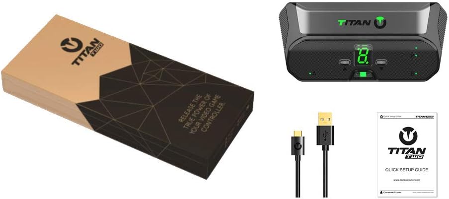 Titan Two Device NEW Model [Programmable Scripts, Macros, Mods, Remapping, Keyboard, Mouse] Advanced Crossover Gaming Adapter and Converter for PlayStation 4 PS3 Xbox One 360 Nintendo Switch