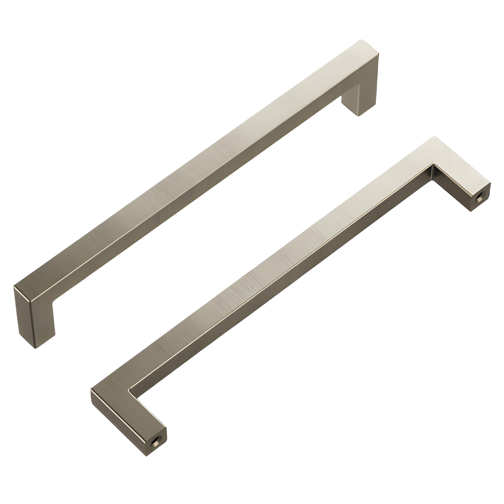 Hickory Hardware Solid Core Kitchen Cabinet Pulls, Luxury Cabinet Handles, Hardware for Doors & Dresser Drawers, 3 Inch Hole Center, Brushed Golden Brass, Skylight Collection (Pack of 1)