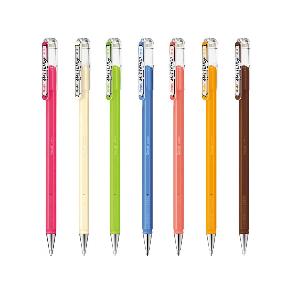 Pentel Matte Hop Original + Sweet Color Ballpoint Pen, 14 Colors K110-V14ST