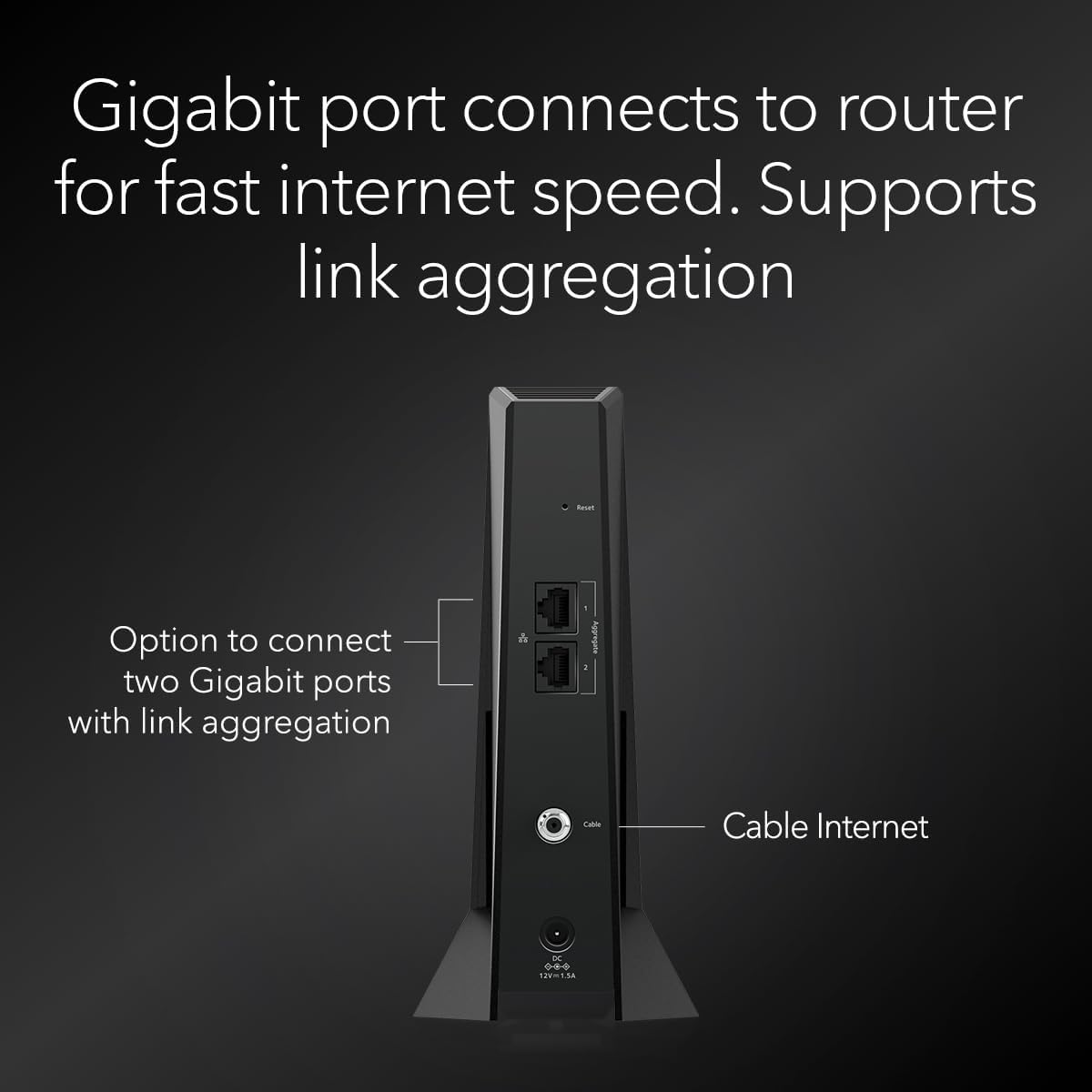 NETGEAR Nighthawk DOCSIS 3.1 Mid/high-Split Cable Modem (CM2500) – Approved for Today’s Faster Speeds & Compatible with All Providers Incl. Xfinity, Spectrum, Cox - for Plans up to 2Gbps