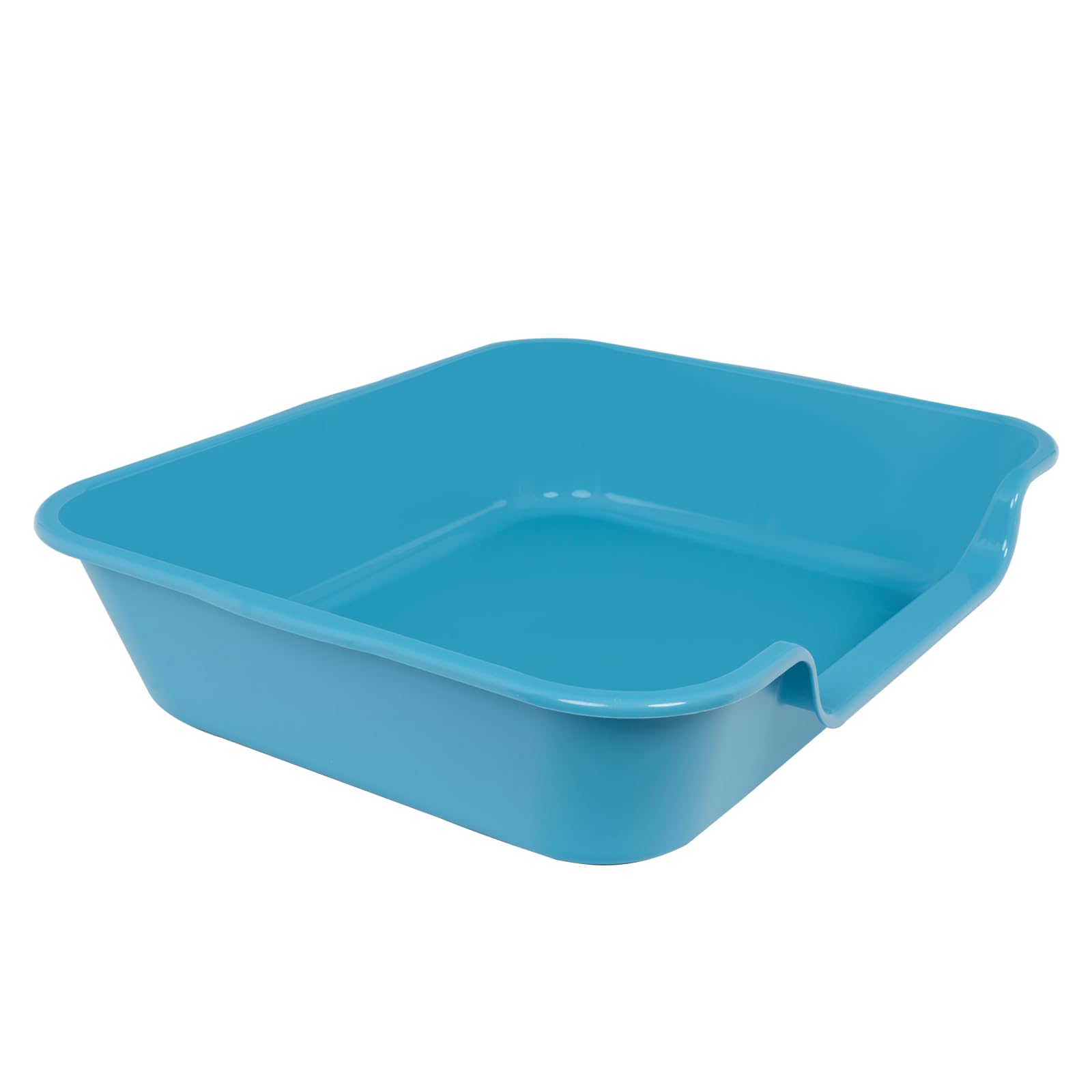1 Pack of Extra Large Cat Litter Box (ABS Material), Low Entry Senior Litter Pen for Geriatric Kitty Big Cats, Jumbo Pet Safe Litter Boxes Tray for Pets Potty (Beach Sand, 20" L x 15.5" W)