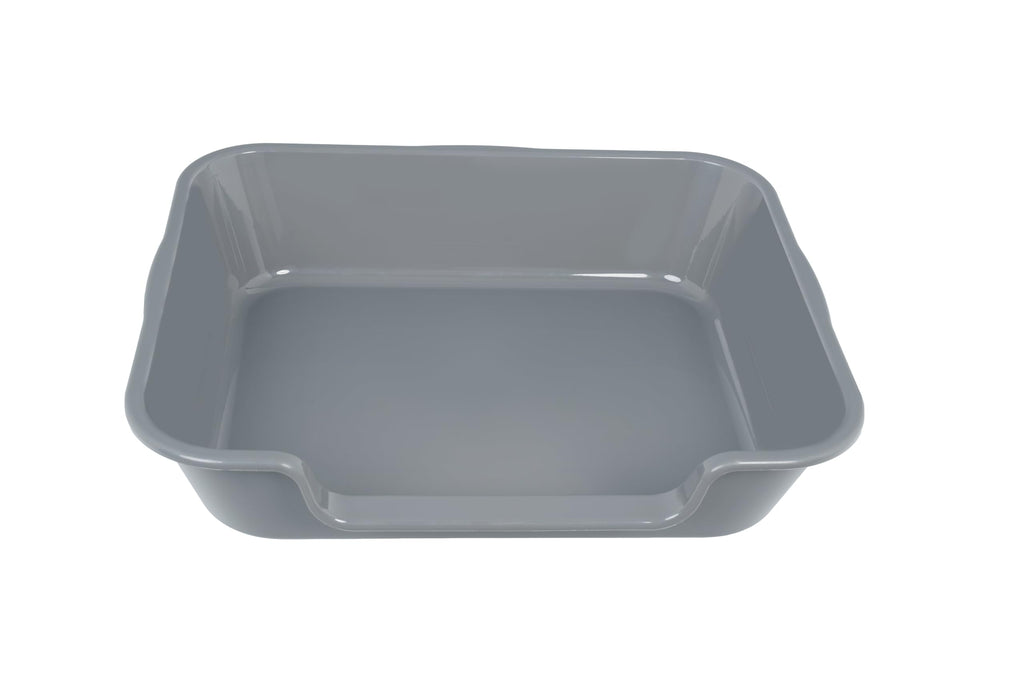 1 Pack of Extra Large Cat Litter Box (ABS Material), Low Entry Senior Litter Pen for Geriatric Kitty Big Cats, Jumbo Pet Safe Litter Boxes Tray for Pets Potty (Beach Sand, 20" L x 15.5" W)