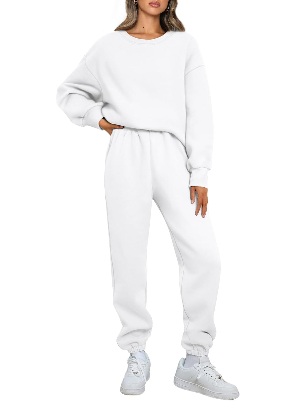 AUTOMET Womens 2 Piece Outfits Sweatsuit Lounge Sets Matching Sweat Set Pockets