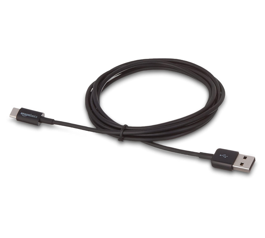 Amazon Basics USB-C to USB-A 2.0 Fast Charger Cable, 480Mbps Data Transfer Speed, USB-IF Certified, for Apple iPhone 16/15, iPad, Samsung Galaxy, Tablets, Car, 3ft, Black
