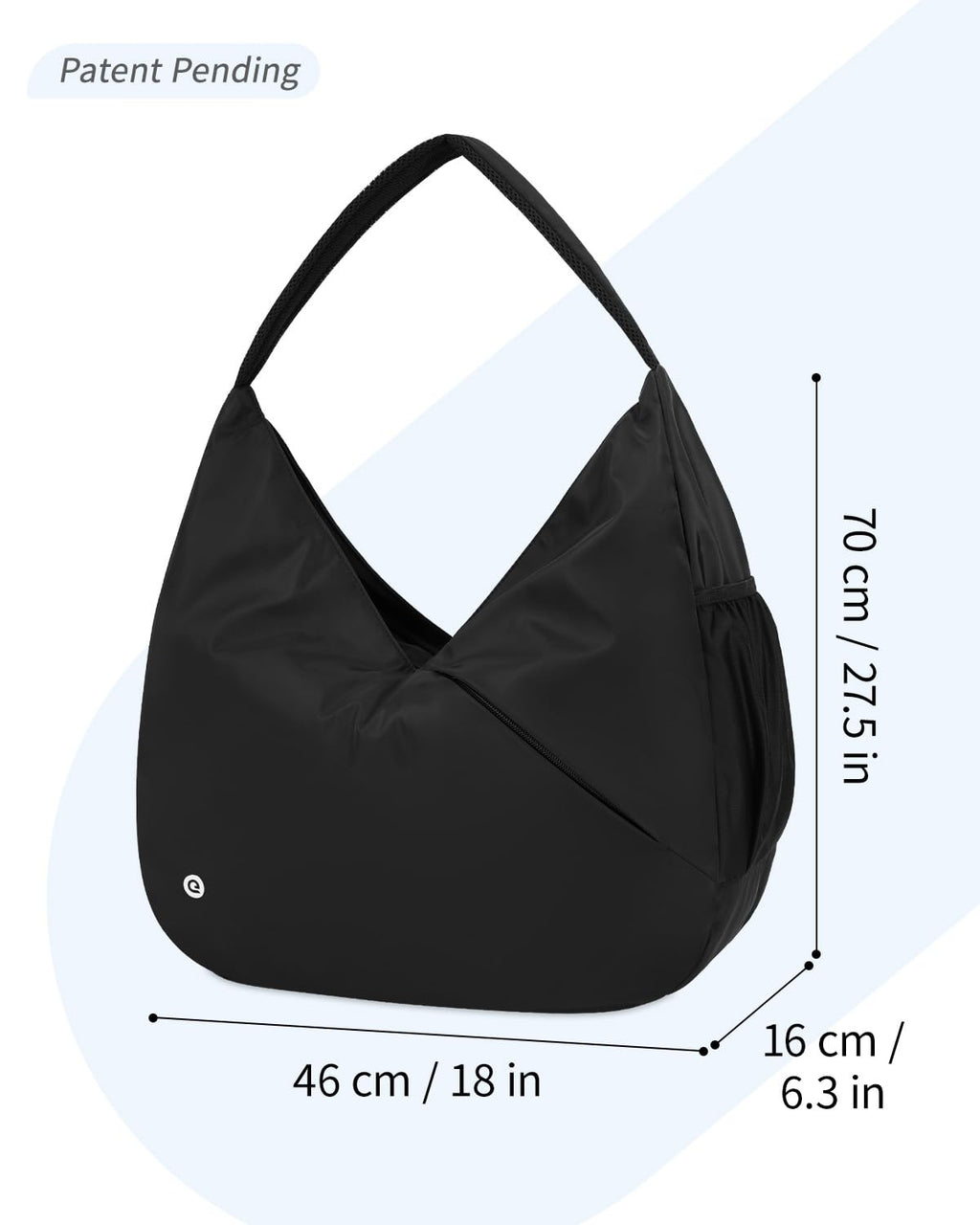 Ceneda Large Gym Bag for Women with Hidden Yoga Mat Holder & Shoe Compartment & Wet Pocket, Sports Duffle Bag for Travel