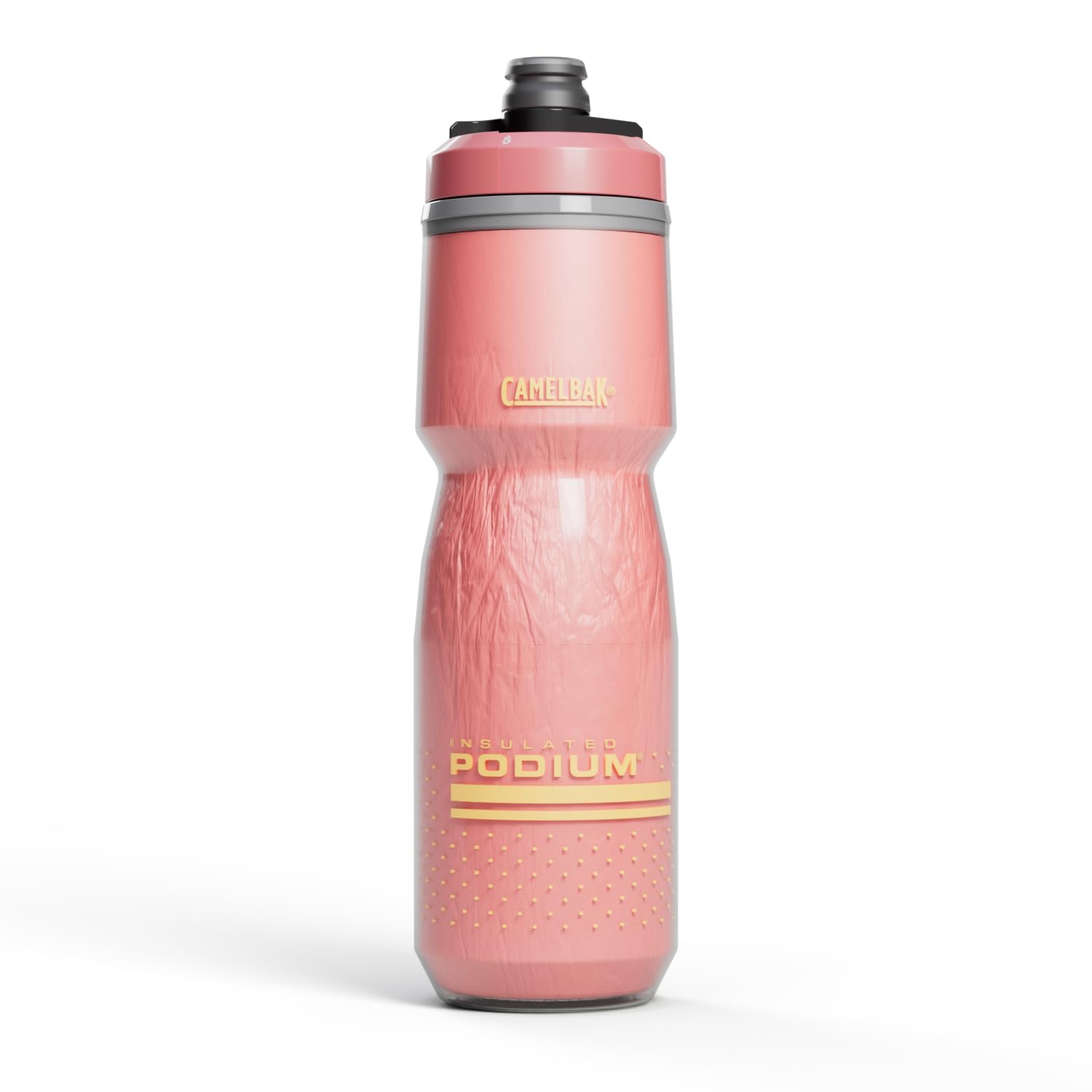 CamelBak Podium Chill Insulated Bike Squeeze Water Bottle, Cold Retention for Cycling, 24oz, Reflective Ghost