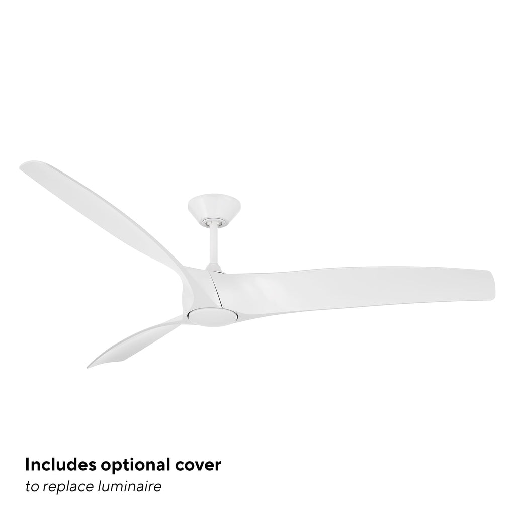 Modern Forms Zephyr Smart Indoor and Outdoor 3-Blade Ceiling Fan 52in Bronze/White Oak with Adjustable CCT 2700K-3000K-4000K-5000K LED Light Kit and Remote Control