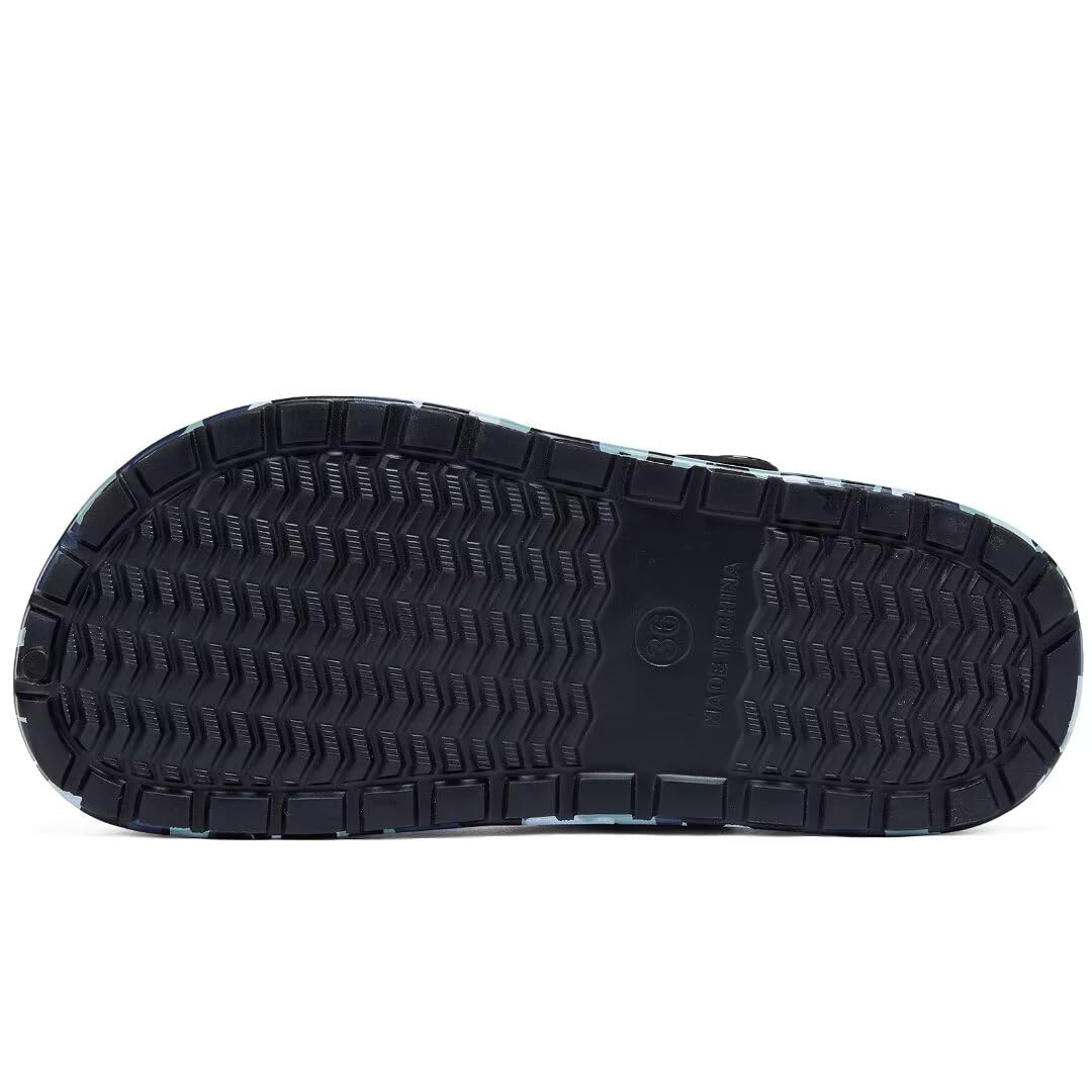 Kids Boys&Girls Black Camouflage Clogs Children's Beach Shoes Classic Marbled Tie Dye Clog Little Kid