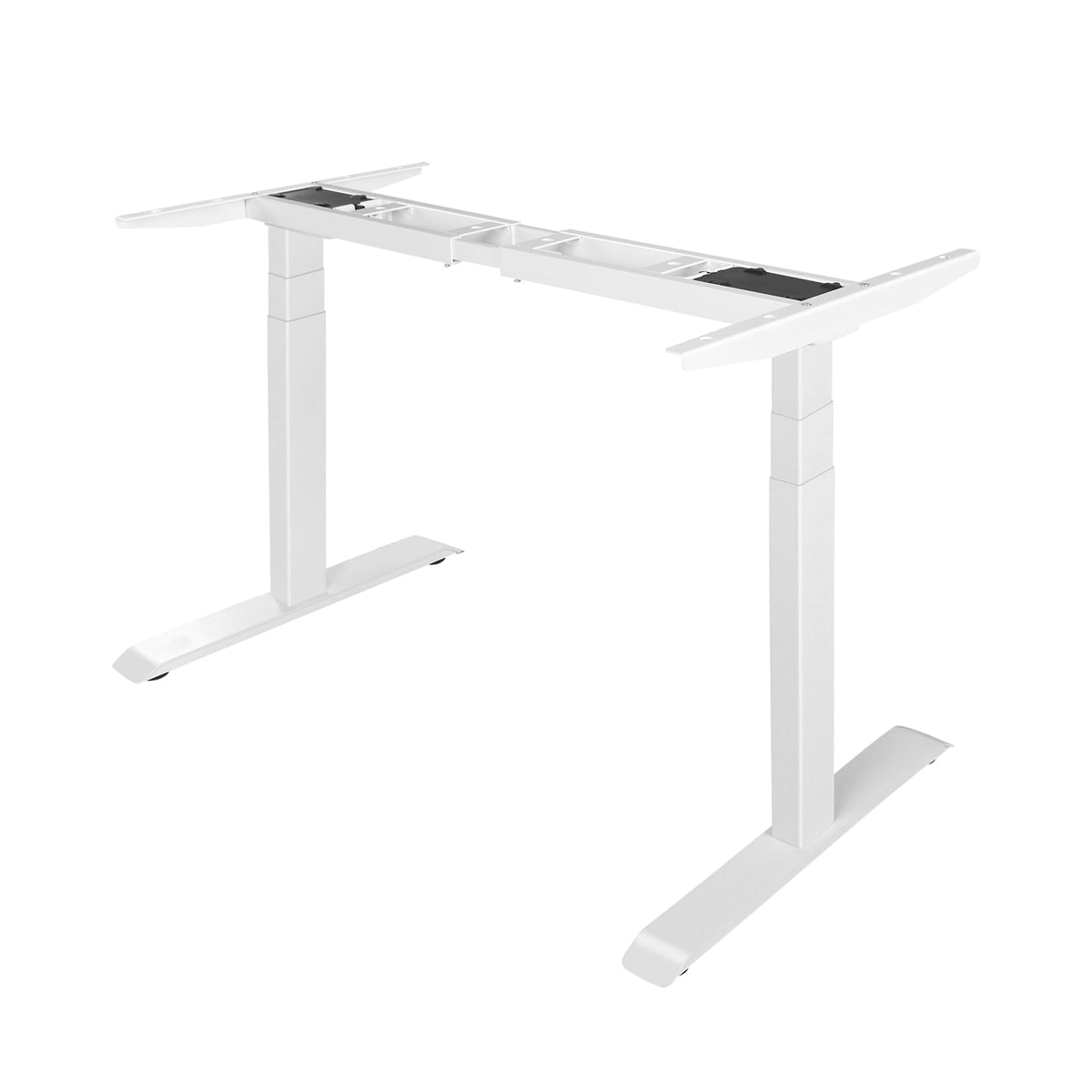 Fromann Dual Motor Electric Standing Desk Frame 3 Tier Legs Height Adjustable Handset with USB A+ C Ports Sit Stand up Desk Base for Home and Office (Black)
