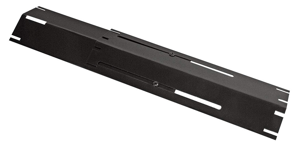 Unicook Adjustable Porcelain Steel Heat Plate, Extends from 11.75" up to 21" L，Grill Replacement Parts, Heavy Duty Heat Shield, Burner Cover, Flame Tamer for Gas BBQ, Pack of 1