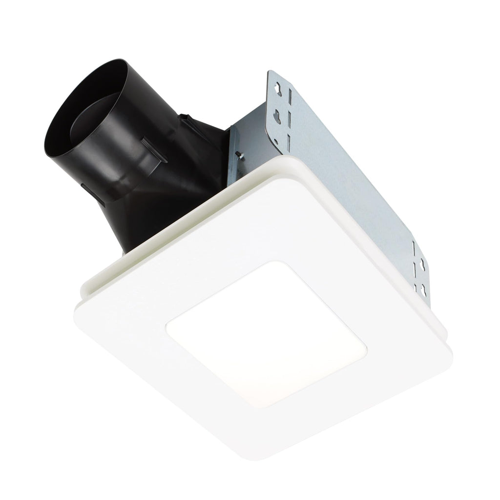 Broan-NuTone Bathroom Exhaust Fan with LED Light – Easy Retrofit Without Attic Access, Quiet 0.9 Sones, Effective Ventilation at 60 CFM ENERGY STAR Certified Moisture and Odor Control