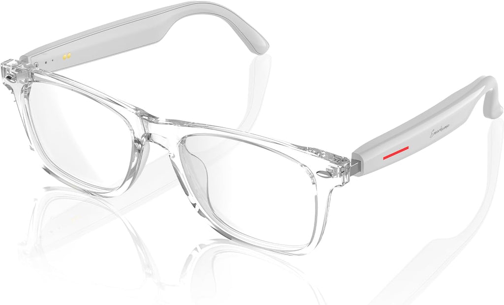 Emerhome Smart Bluetooth Glasses | AI Voice Assistant, Lightweight, 8-Hour Battery Life, Auto Pairing, Touch Control & Stereo Sound for Calls & Music