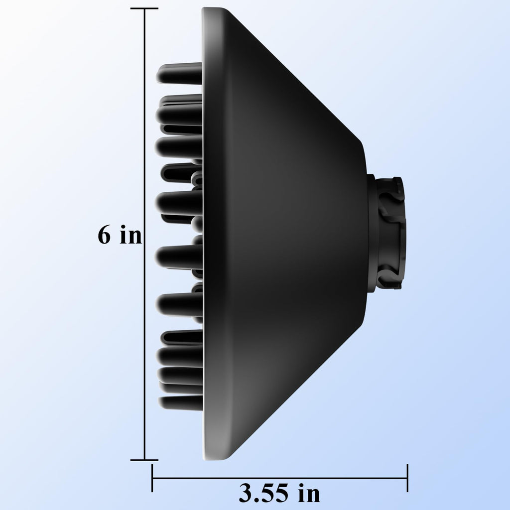 Large Diffuser Attachment Compatible with Shark FlexStyle, Upgraded Bigger Diffuser Nozzle for Dryer Faster and Define Wavy, Curly, Coily Hair