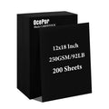 OcePor 100 Sheets Black Cardstock 8.5” x 11”, 92lb/250gsm Black Card Stock, Thick Card Stock Paper, Heavy Cardstock Paper for Printer, Resume, Scrapbooks, Art, Crafts, Business Cards