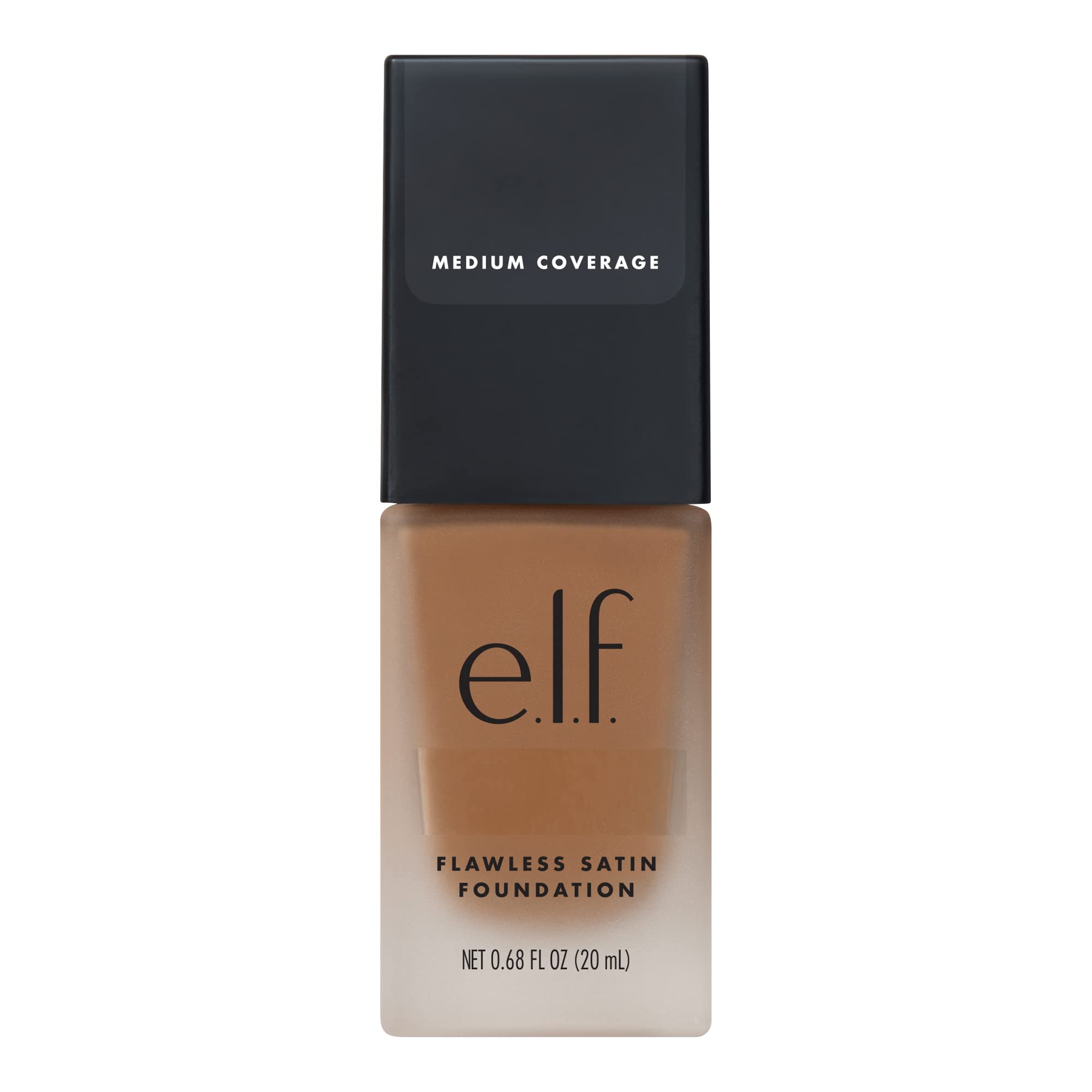 e.l.f. Flawless Satin Foundation, Lightweight & Medium Coverage, Semi-Matte Finish, Vegan & Cruelty-Free, Alabaster, 0.68 Fl Oz (20mL)