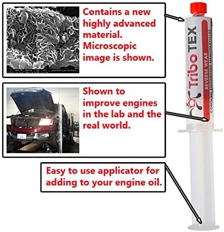 TriboTEX Nano Oil Additive Car Engine Treatment: Add to Engine Lube - Makes High Mileage Cars Like New with a Synthetic Material (Treats One Regular Truck, Tractor or Small Diesel)