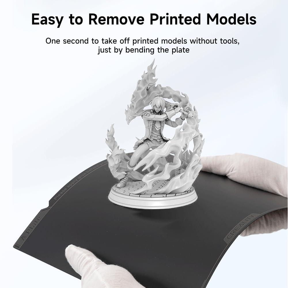 Creality Ender 3 V4 Build Plate, Original PEI Printing Plate Kit 225*250mm, Flexible Spring Steel Magnetic Platform Plate, Easy Print Removal, Heat Resistant For Creality Ender 3 V4 Combo 3D Printer