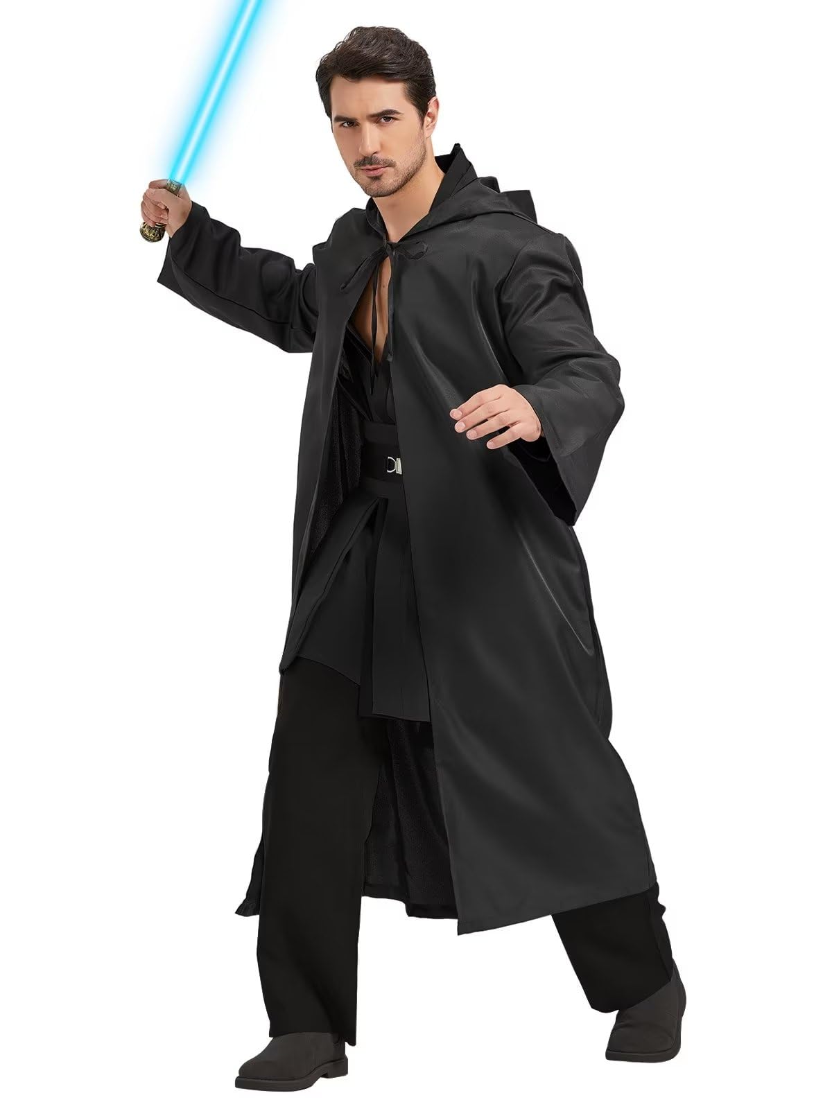 Knight Costume Adult Men's Tunic Hooded Robe Outfits Halloween Cosplay Uniform