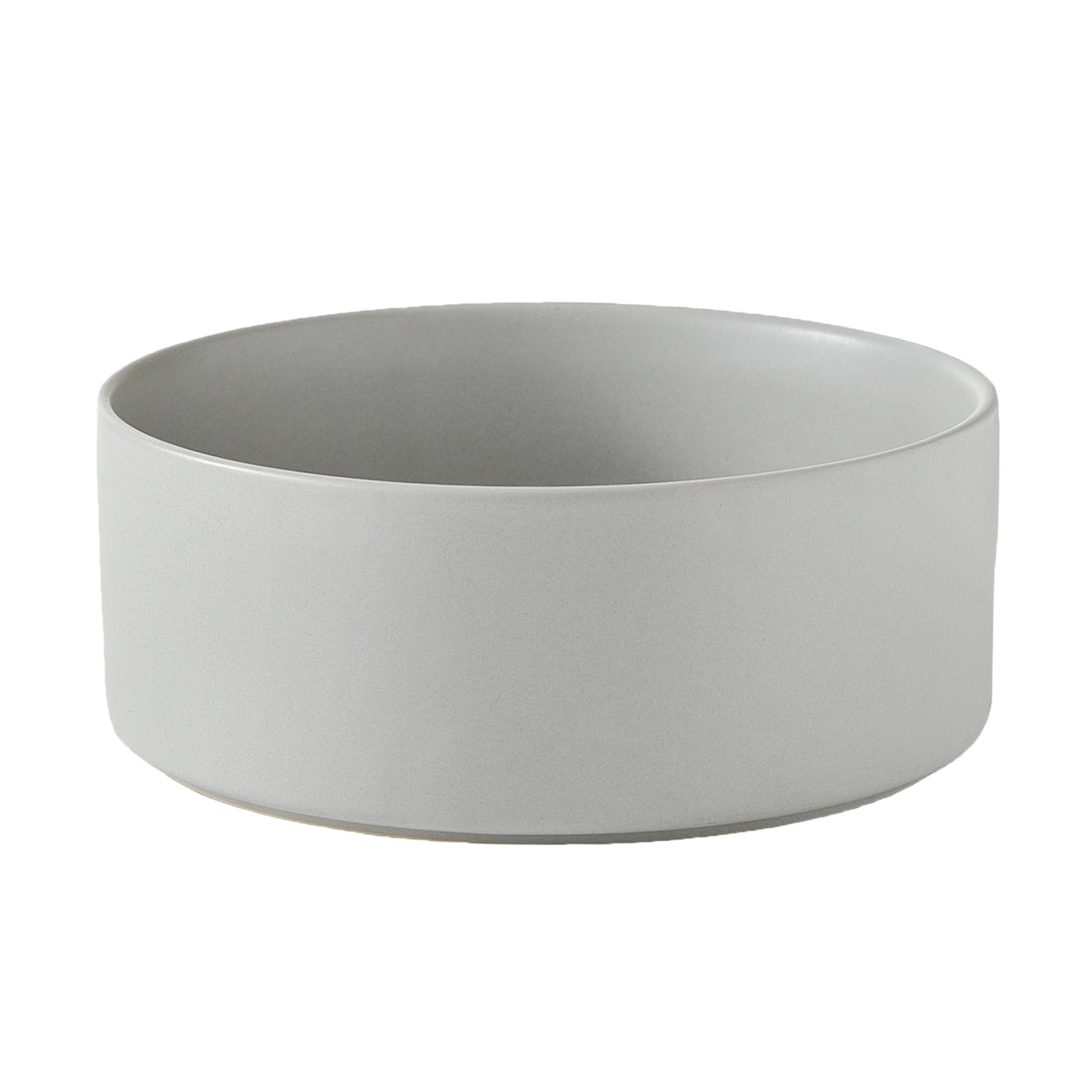 6'' Ceramic Raised Dog Bowl - 30Oz Dog Food & Water Bowl with Elevated Non-Slip Bamboo Stand, Dishwasher & Microwave Safe, Anti Vomiting Heavy Duty Pet Bowl for Small and Medium Dogs, Black