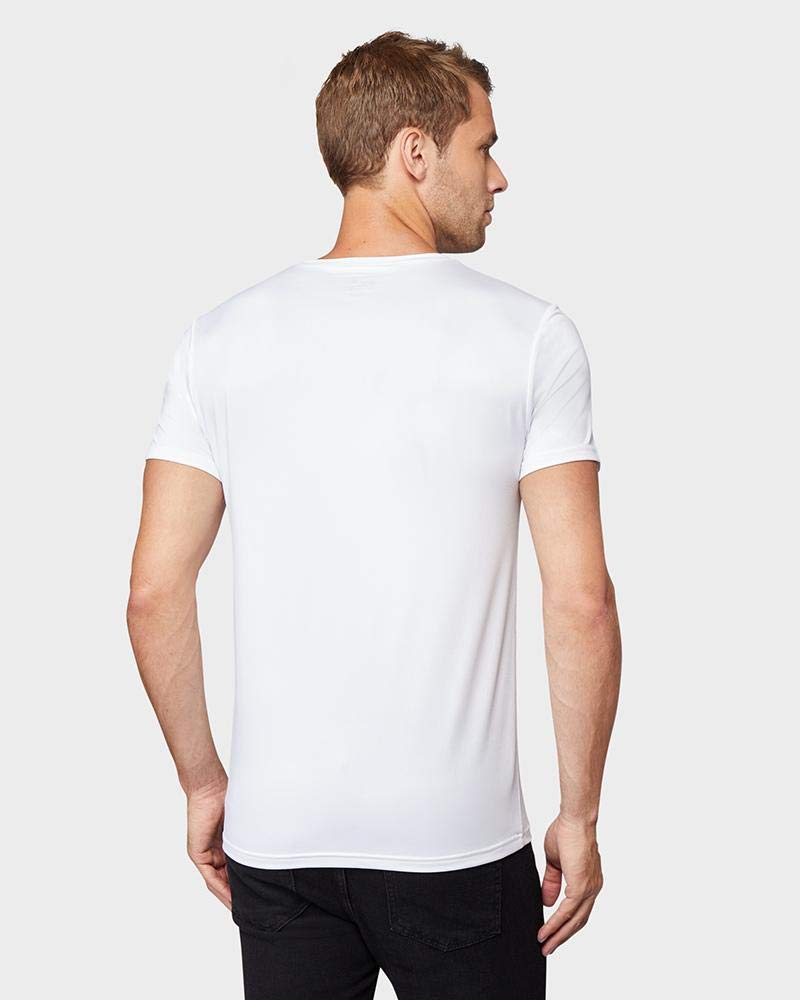 32 Degrees Men's 4 Pack Cool V-Neck T-Shirt, Anti-Odor, Quick Dry Active, 4-Way Stretch