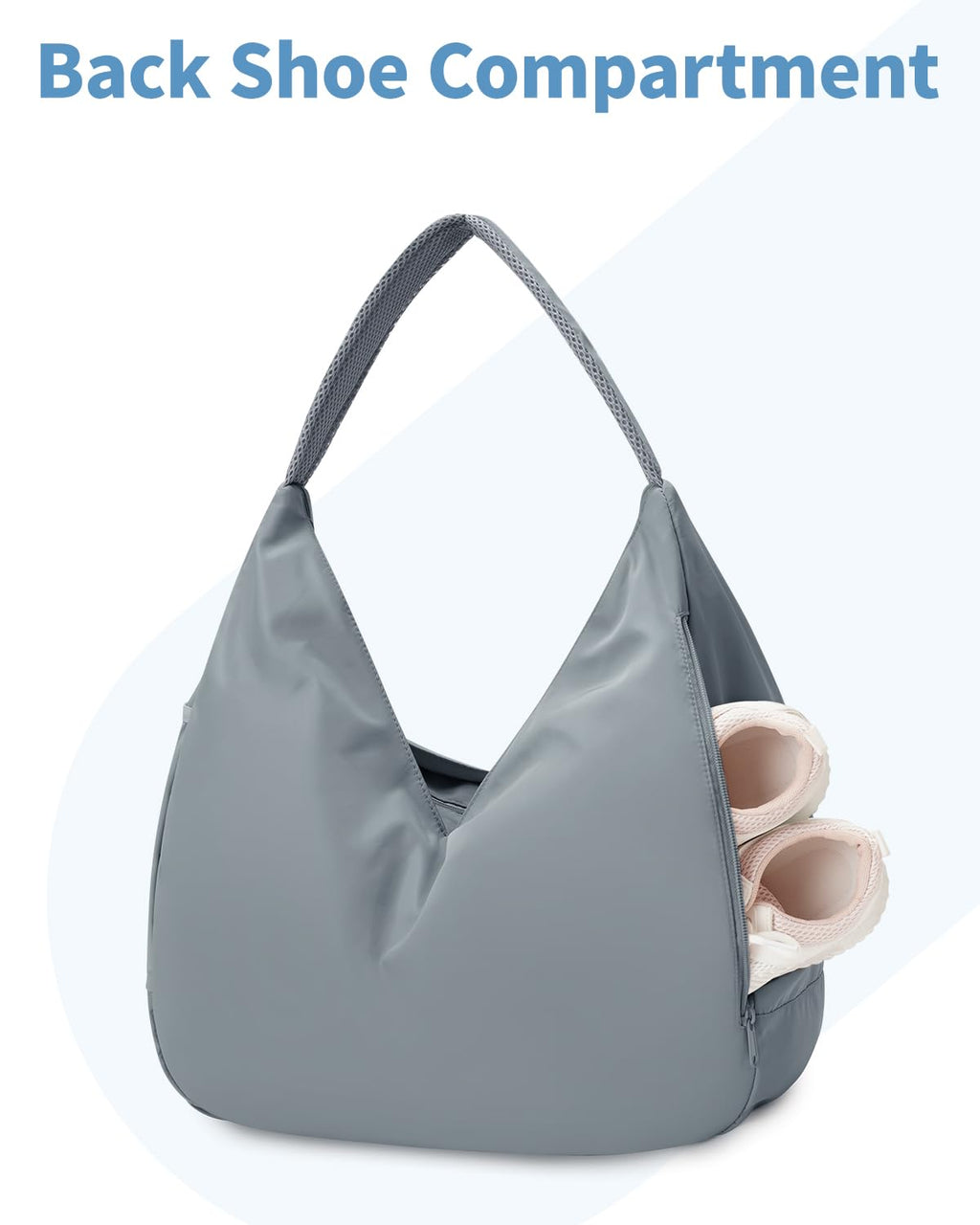 Ceneda Large Gym Bag for Women with Hidden Yoga Mat Holder & Shoe Compartment & Wet Pocket, Sports Duffle Bag for Travel