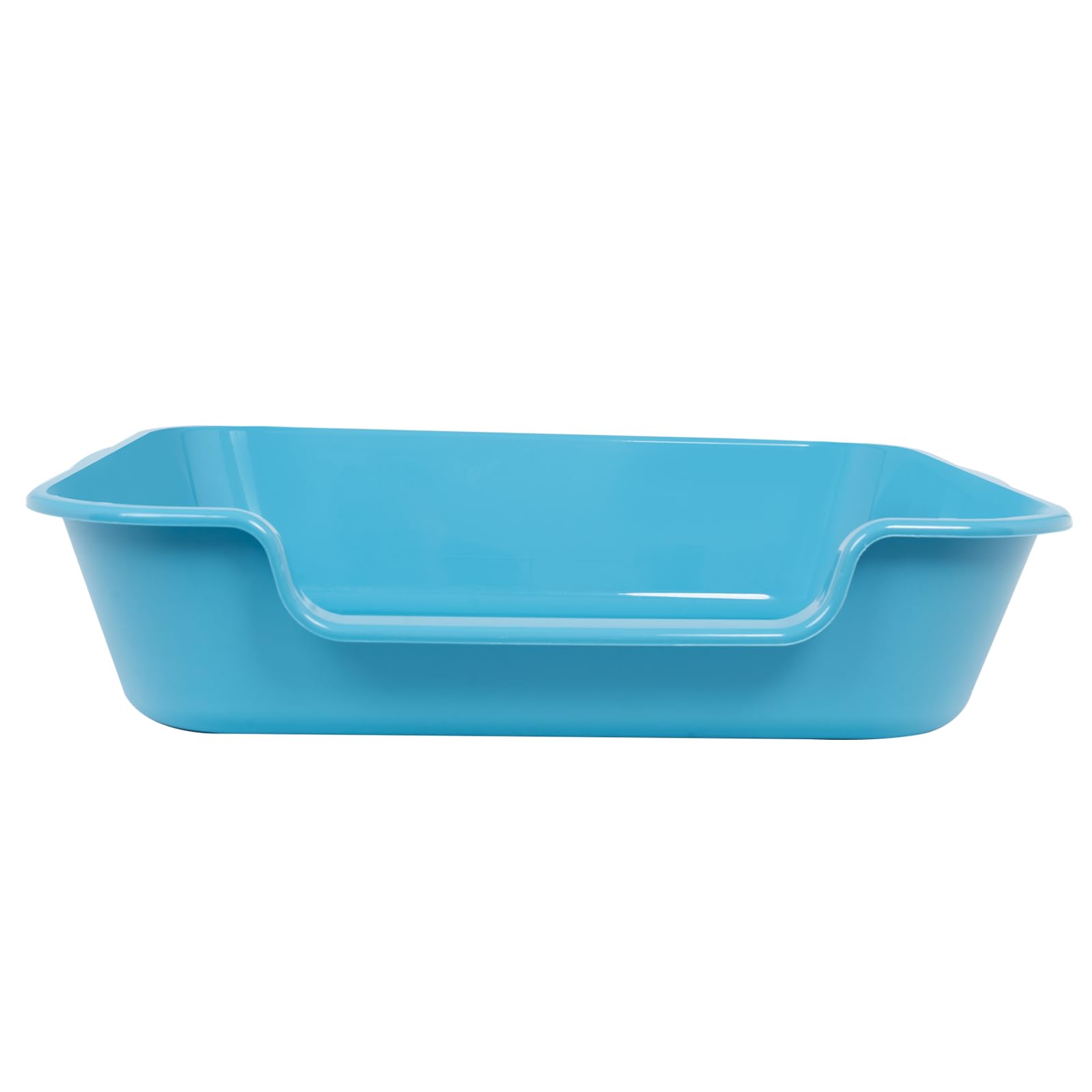 1 Pack of Extra Large Cat Litter Box (ABS Material), Low Entry Senior Litter Pen for Geriatric Kitty Big Cats, Jumbo Pet Safe Litter Boxes Tray for Pets Potty (Beach Sand, 20" L x 15.5" W)