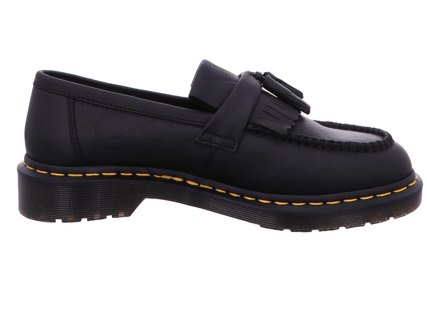 Dr. Martens Unisex Adult Adrian Yellow Stitch Leather Loafers