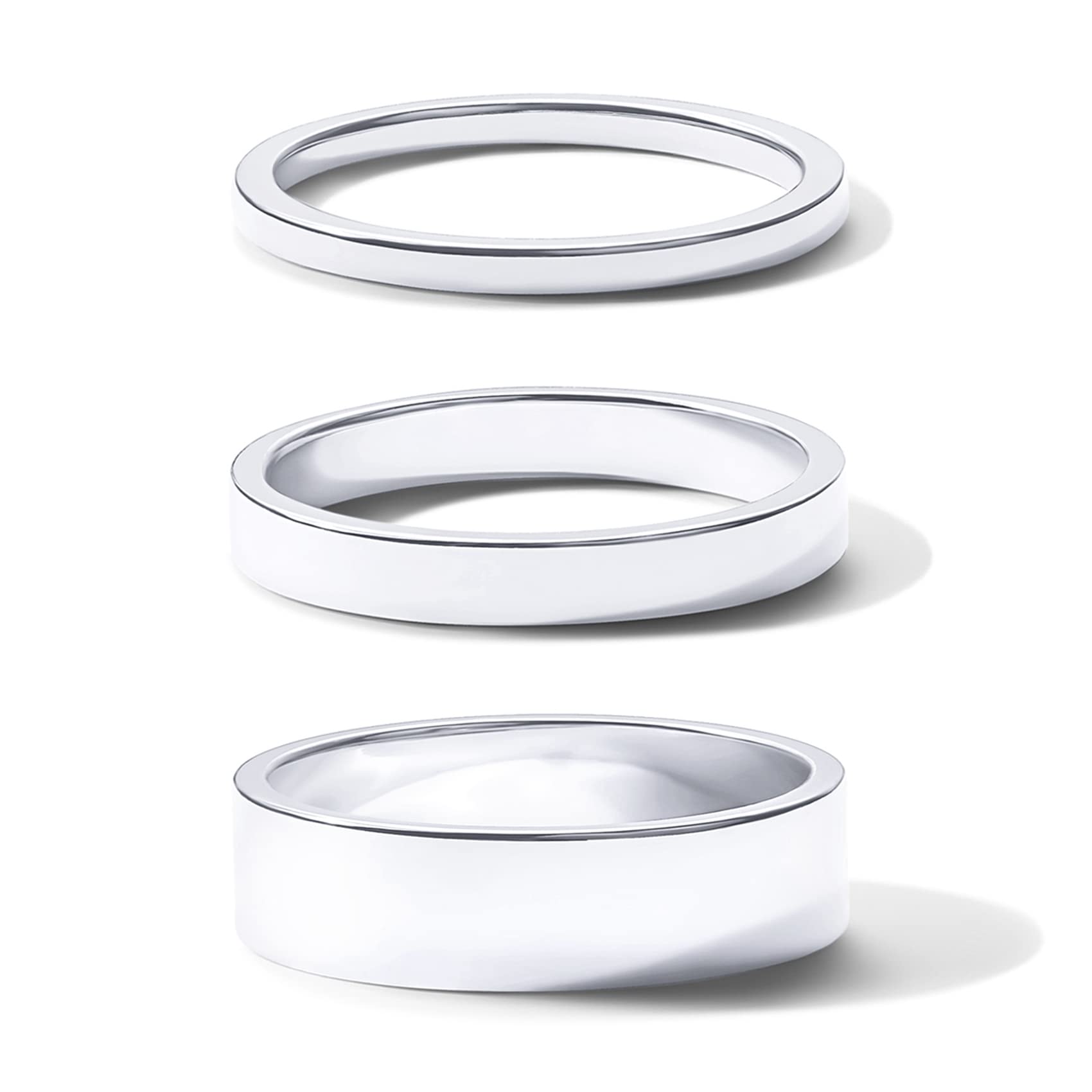 PAVOI 18K Gold Plated 3 Rings Set | Gold Stacking Rings for Women | Stacking Ring Set