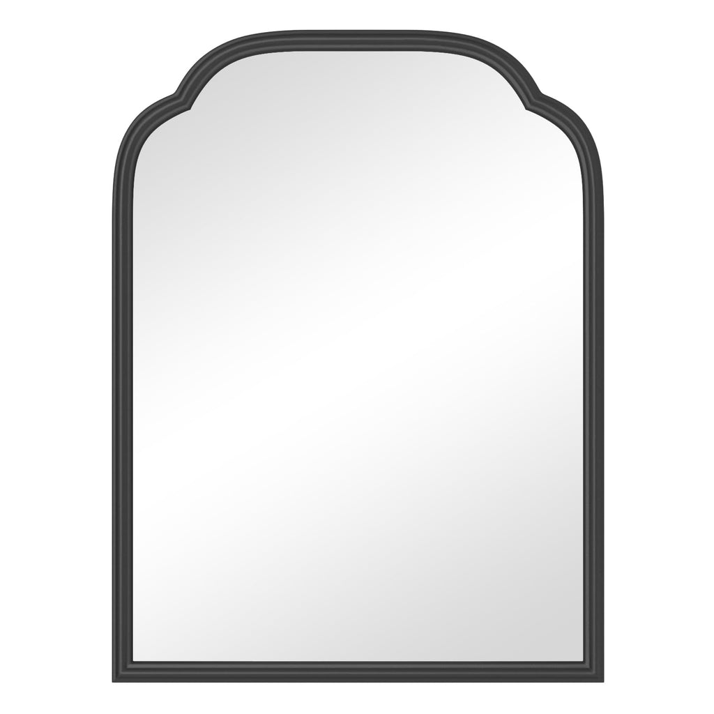 Ferytange 18X24 Inch Black Mirror for Wall with Metal Frame Rectangular Rounded Bathroom Vanity Mirror Anti-Rust, Hangs (Black 18" x 24")