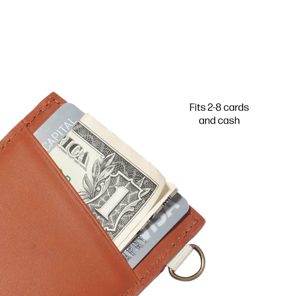 Thread Wallets Ultra Slim Minimalist Leather Card Holder Wallet (Benny)
