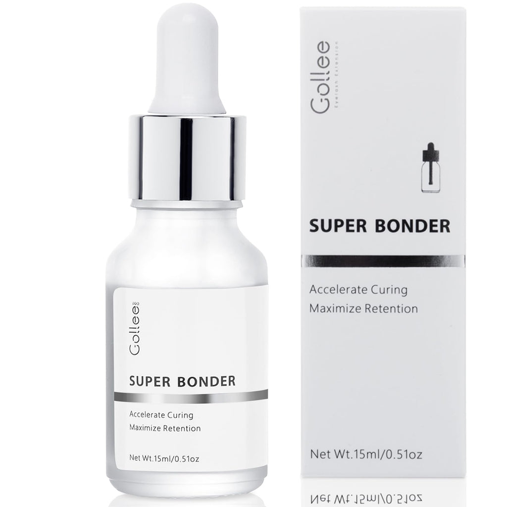 Super Bonder for Eyelash Extension Longer Retention Lash Glue Accelerator Eyelash Bonder for Lash Extensions Lash Sealant Lash Bonder Adhesive Companion Eyelash Extension Bonder -15ML