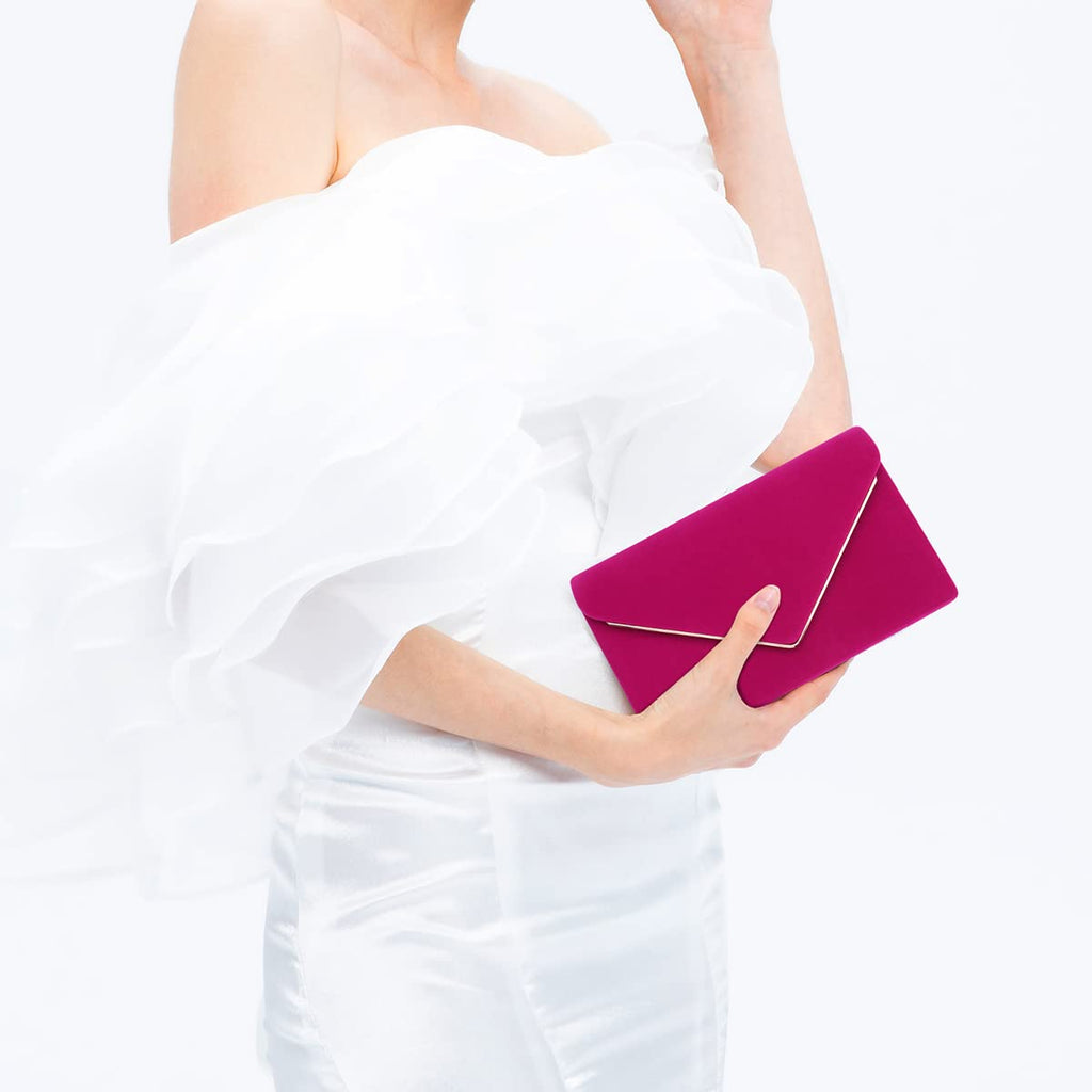 BBjinronjy Clutch Purse for Women Evening Bags Handbags for Wedding Party Cocktail Prom Faux Suede Crossbody Shoulder Bag