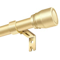 1” Diameter brown curtain rod Itself is 30 to 60 inch. 1 Pack Fits 30-54 inch Windows with Heavy Duty Adjustable brown curtain rods Splicing Metal Extra Long Curtain Rod