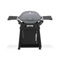 Weber Q 2800N+ Liquid Propane Grill with Stand, Charcoal Grey – Wide 250°–700°F Temp Range with Plus Burner for Searing, Low‑Temp Roasting & High-Dome Lid