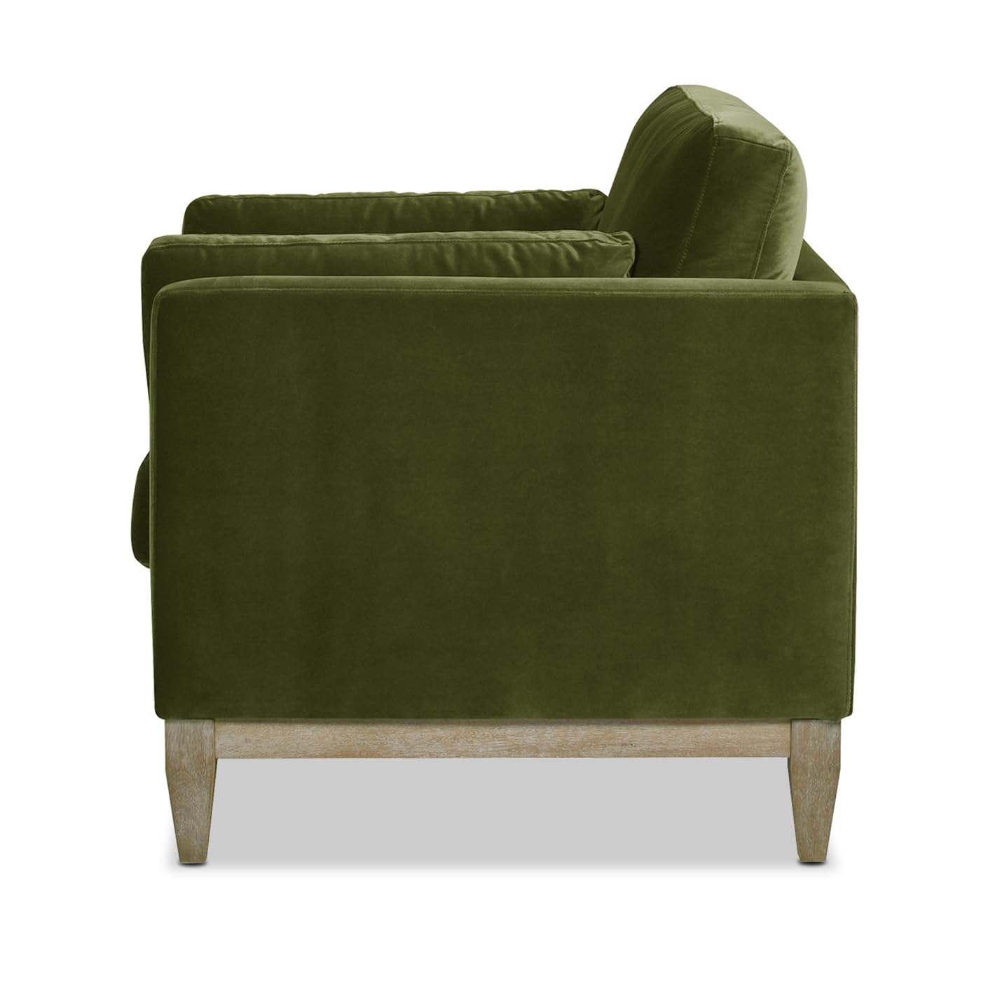 Jennifer Taylor Home Knox 84" Modern Farmhouse Performance Velvet Fabric Living Room Sofa Couch in Burnt Orange